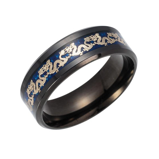 Titan Stål Dragon Rings