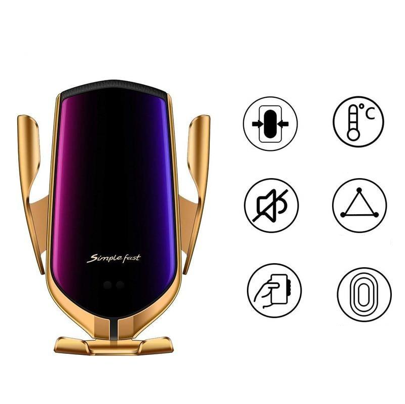 PREMIUM - Auto Clamping Phone Holder | Trådlös laddare