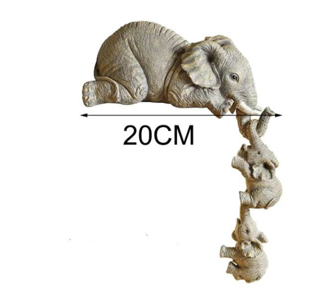 Elefantmamma och elefantbarn figur