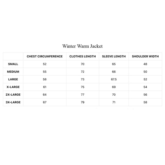 Vinter varm jacka