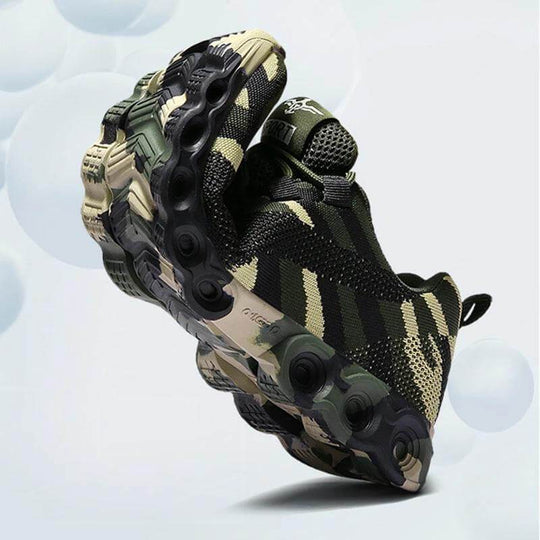 Camouflage andningsbara sneakers