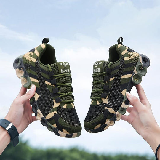 Camouflage andningsbara sneakers