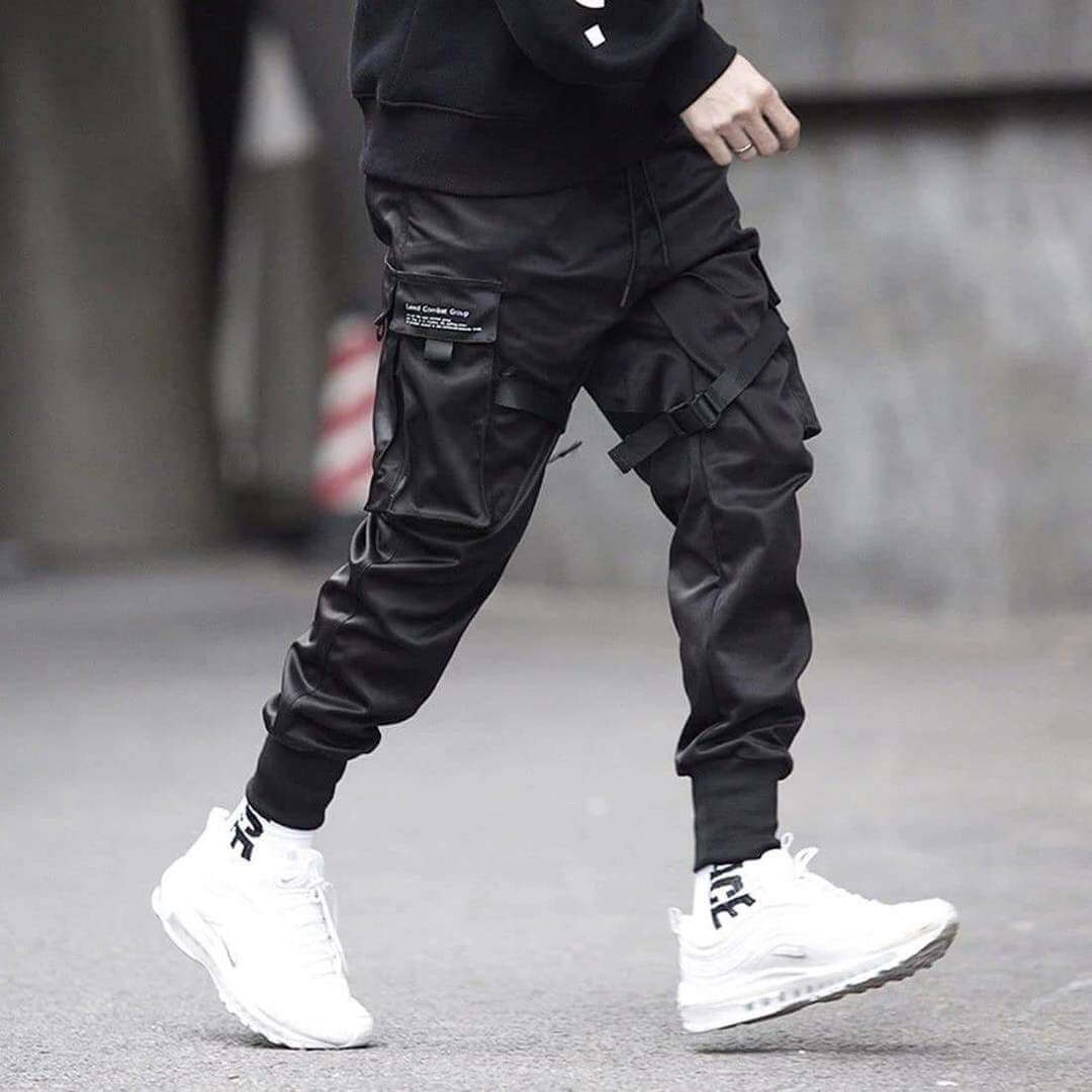 Hip Hop Cargo Pants med flera fickor