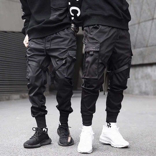 Hip Hop Cargo Pants med flera fickor