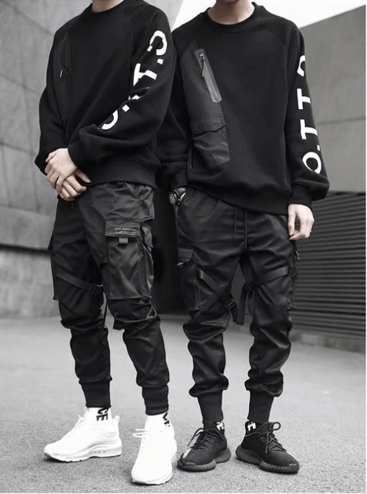 Hip Hop Cargo Pants med flera fickor