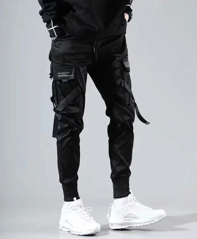 Hip Hop Cargo Pants med flera fickor
