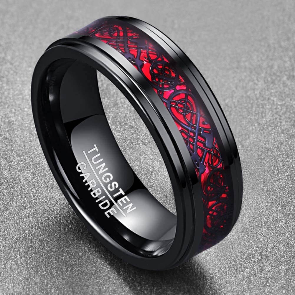 Kolfiber Celtic Dragon Ring