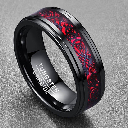 Kolfiber Celtic Dragon Ring