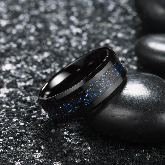 Kolfiber Celtic Dragon Ring