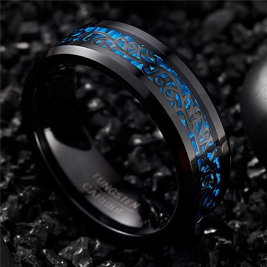 Kolfiber Celtic Dragon Ring