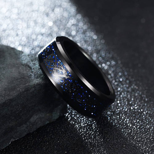 Kolfiber Celtic Dragon Ring