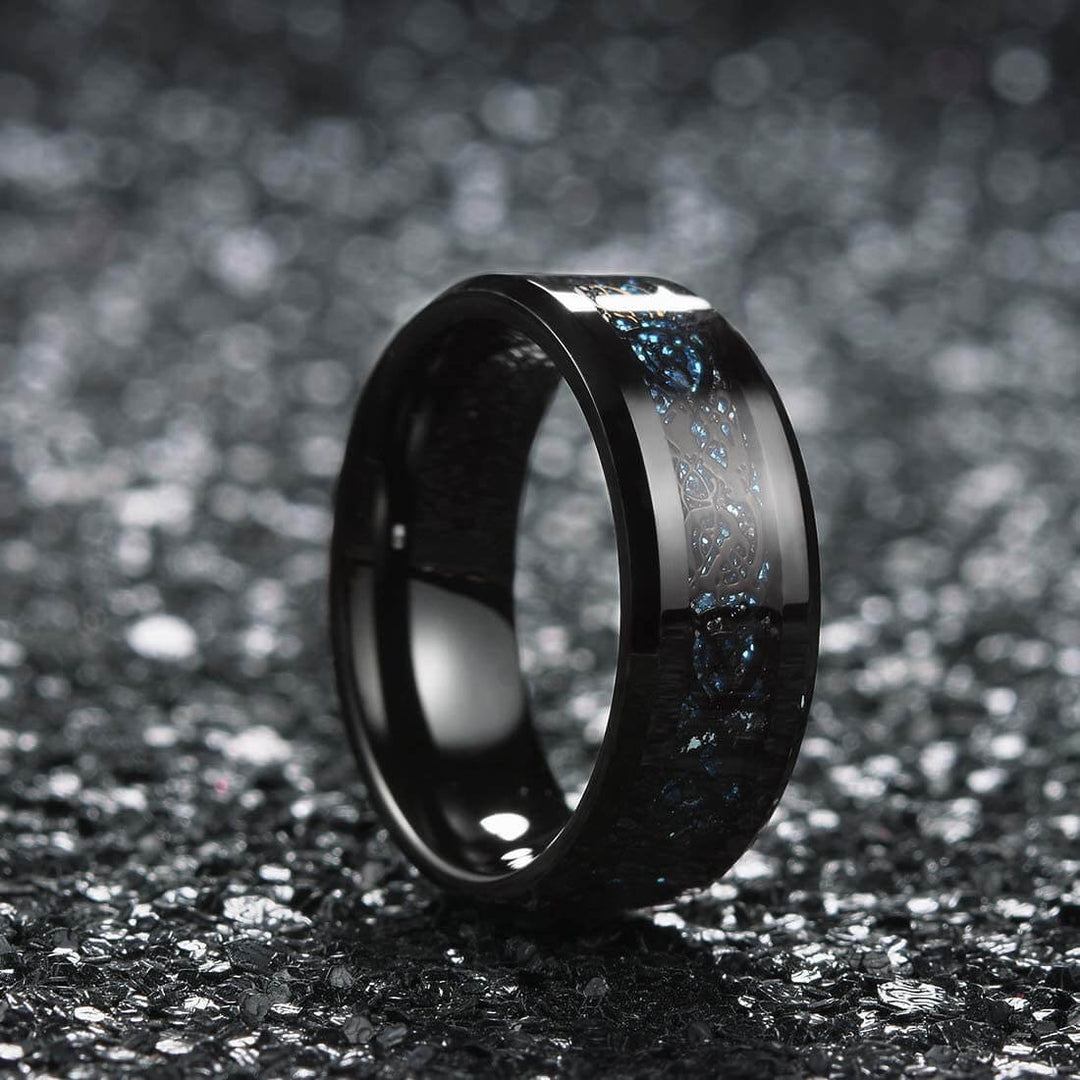 Kolfiber Celtic Dragon Ring