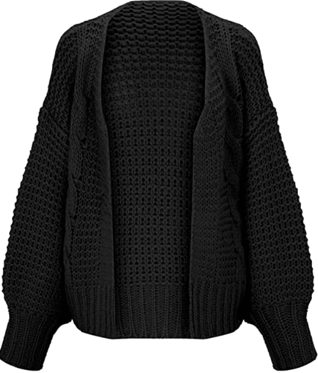 Cardigan i tjockt trikå