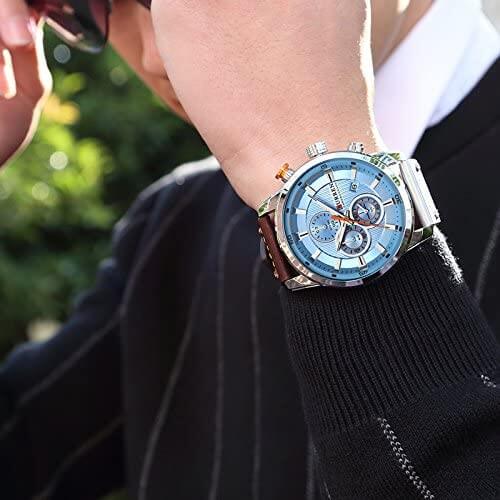 CURREN Chronograph armbandsur för män