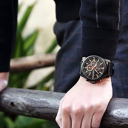 CURREN Chronograph armbandsur för män