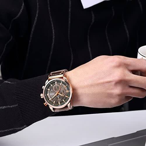 CURREN Chronograph armbandsur för män