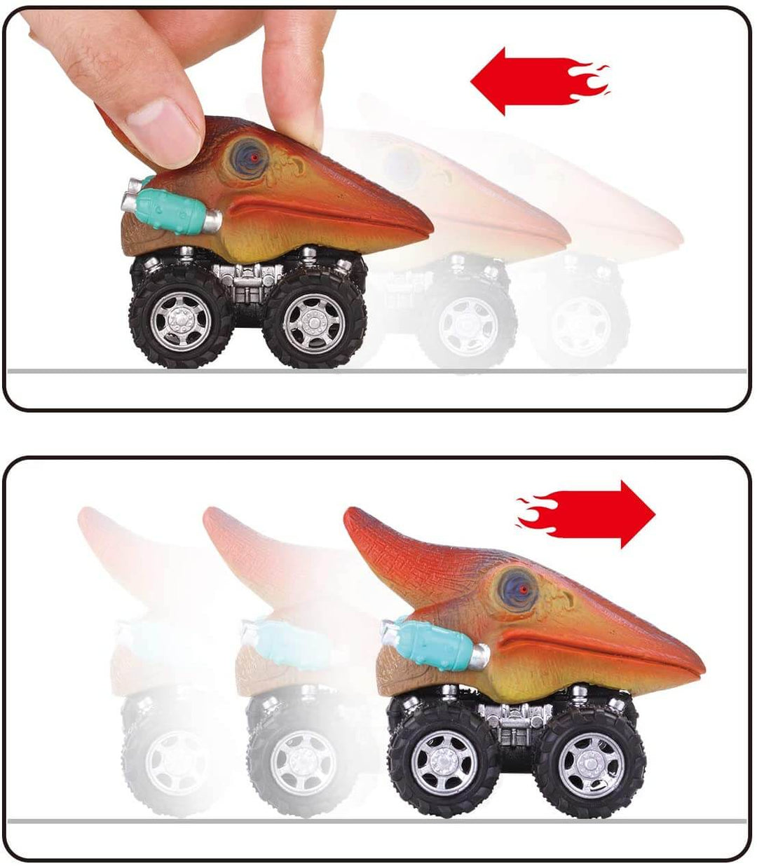 Mini bil för dinosaurier