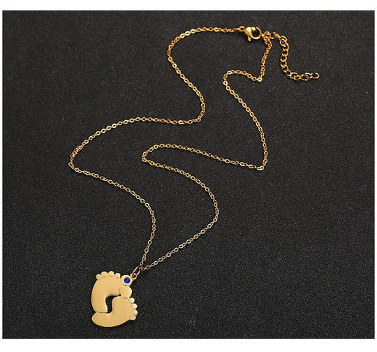 Custom Baby Feet halsband
