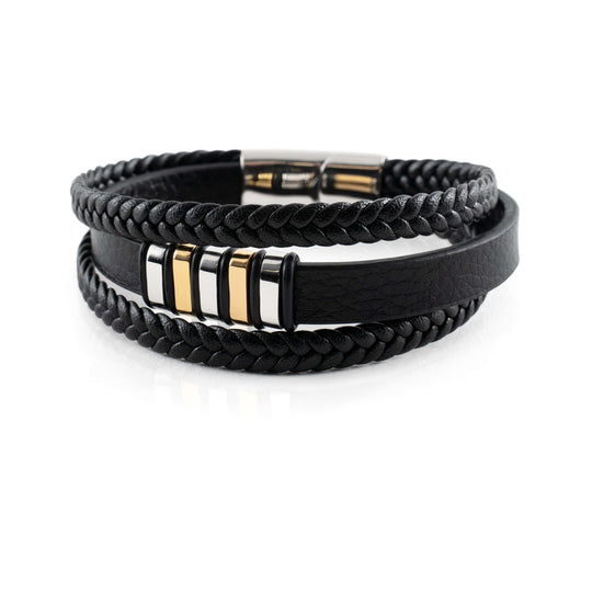 Snygga armband i äkta läder för män