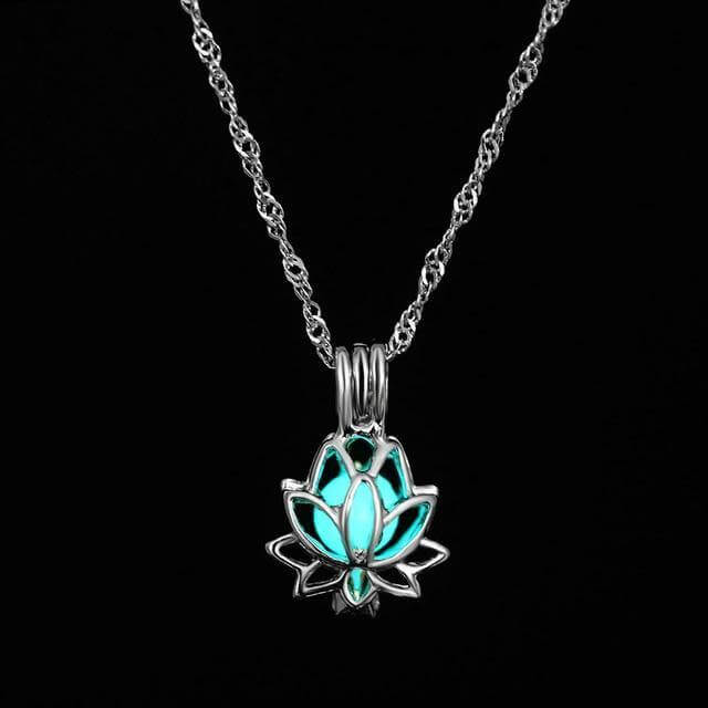 Glödande Lotusblomma Halsband
