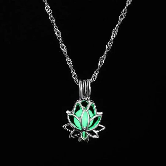 Glödande Lotusblomma Halsband