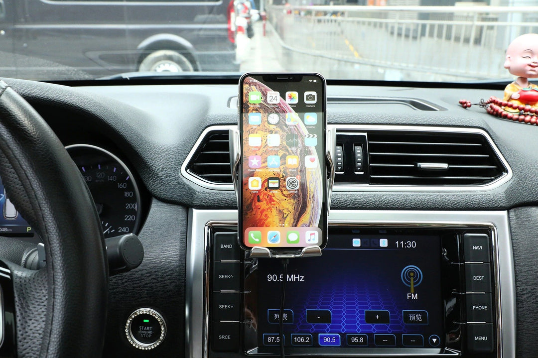 PREMIUM - Auto Clamping Phone Holder | Trådlös laddare