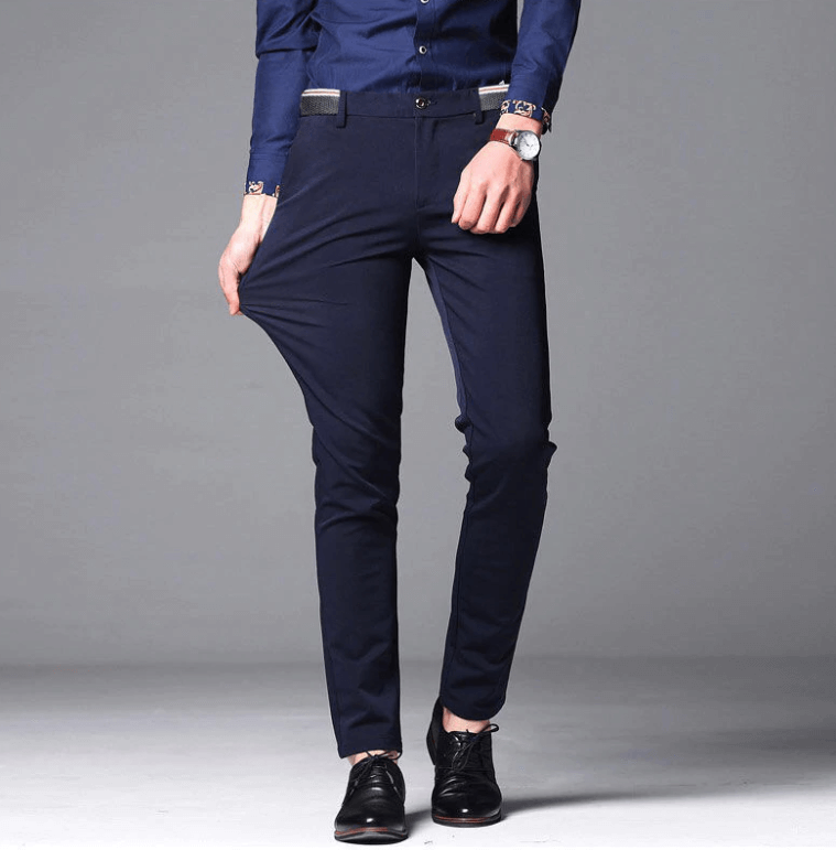 Slim Fit Stretchable formella byxor