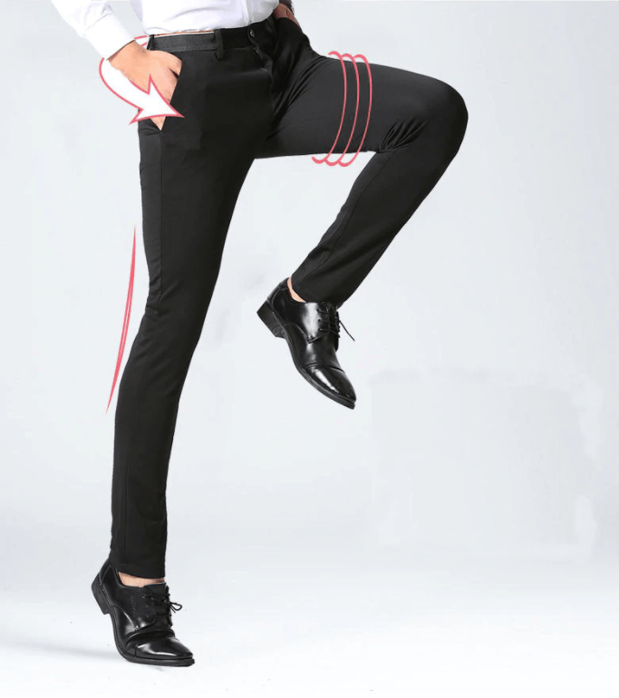 Slim Fit Stretchable formella byxor