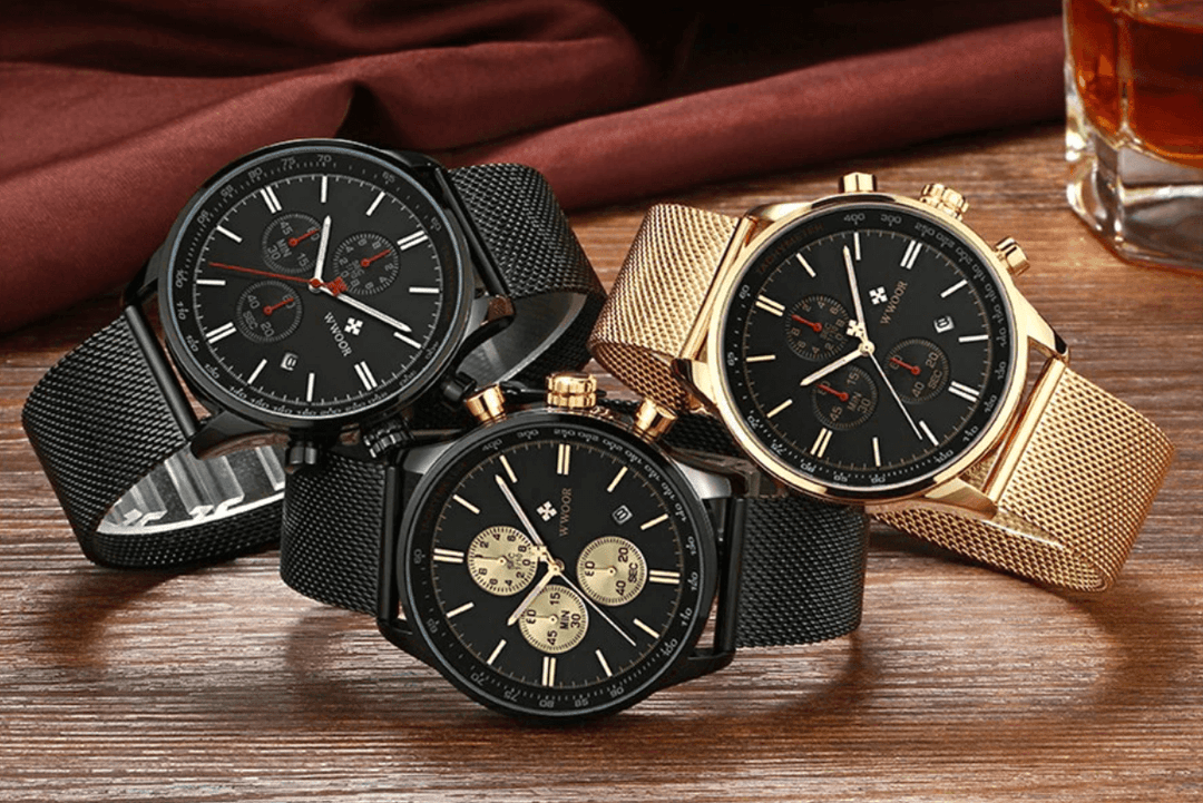 Ultra-tunnt kronografiskt armbandsur