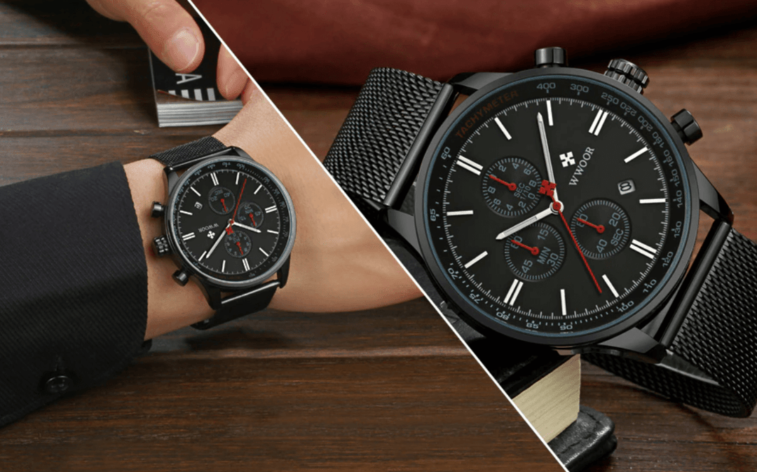 Ultra-tunnt kronografiskt armbandsur