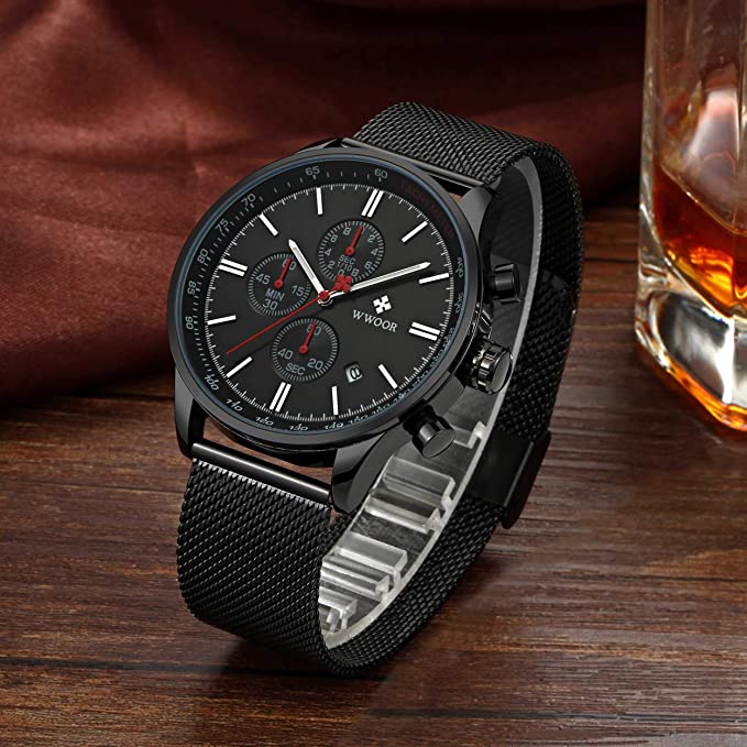 Ultra-tunnt kronografiskt armbandsur