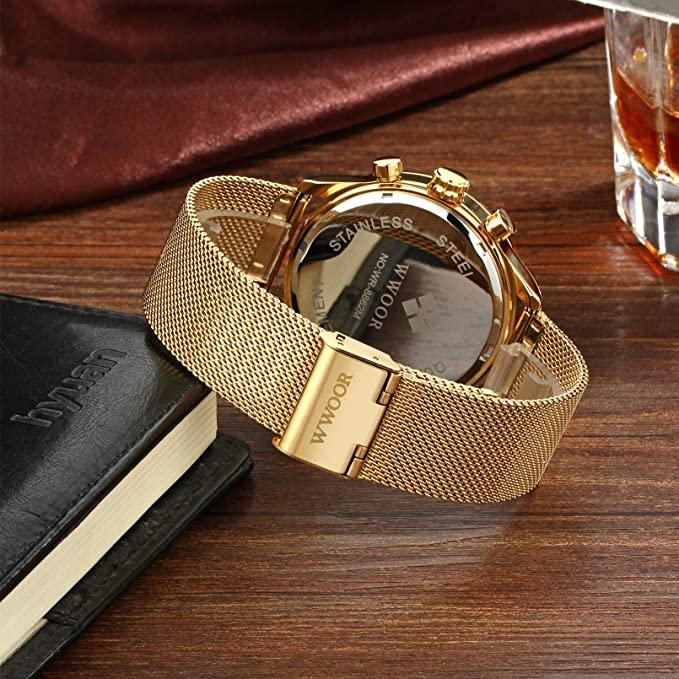 Ultra-tunnt kronografiskt armbandsur