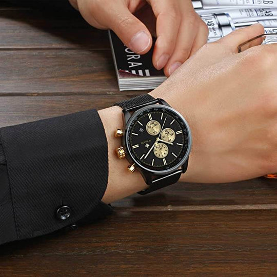 Ultra-tunnt kronografiskt armbandsur