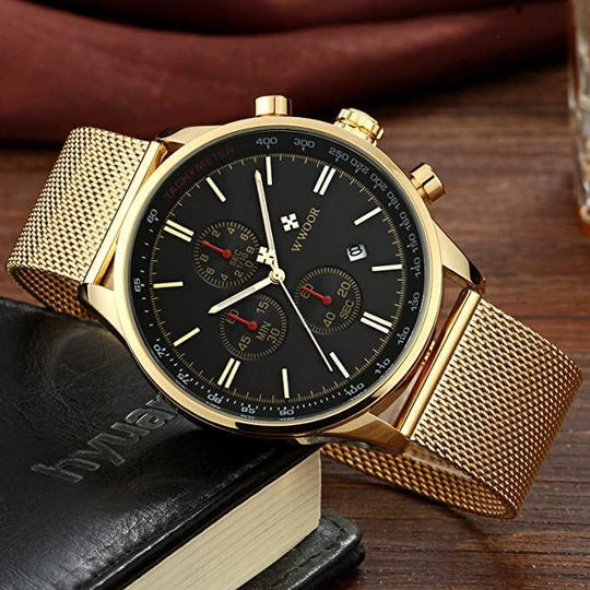 Ultra-tunnt kronografiskt armbandsur