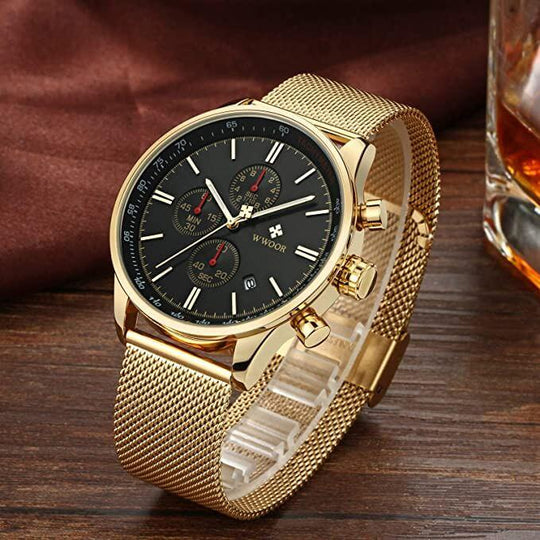 Ultra-tunnt kronografiskt armbandsur