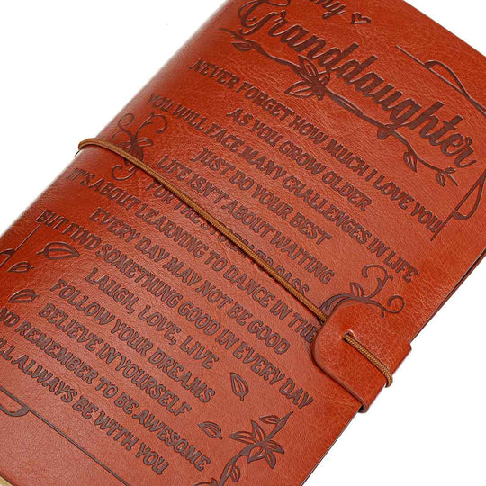 Vintage graverad dagbok