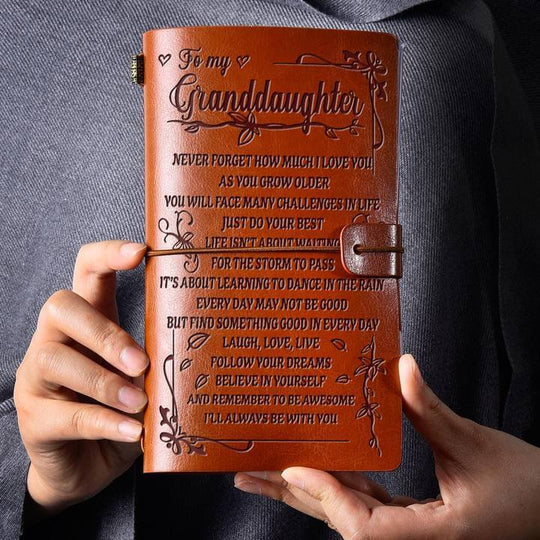 Vintage graverad dagbok