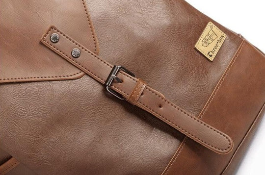 Vintage Faux läder ryggsäck